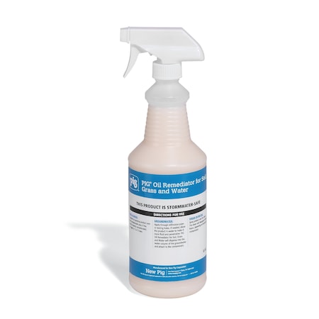 Pig Oil Remediator for Soil, Grass and Water, Remediator, 32 oz. Spray Bottle CLN953